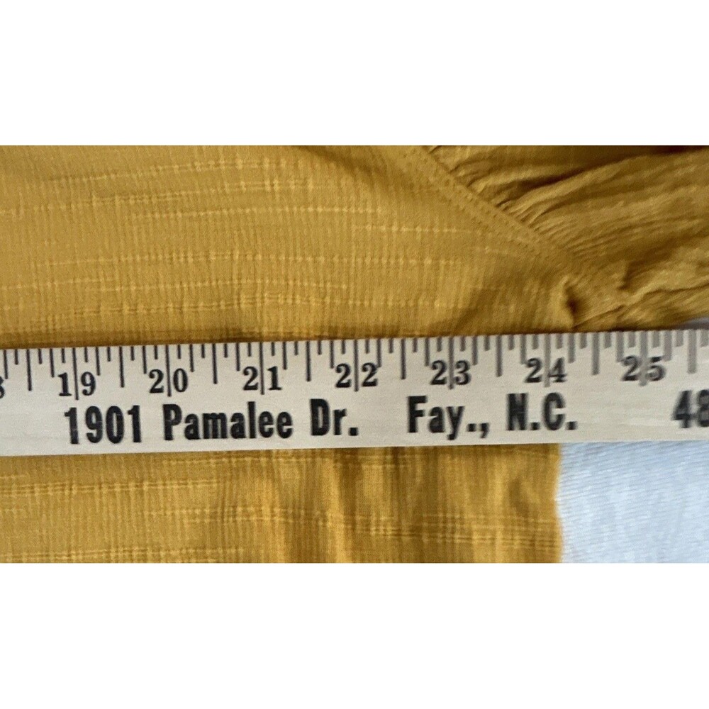 Max Studio London Yellow Knit Round Neck Short Sleeve Pullover Blouse 1X 0084 - Picture 9 of 12